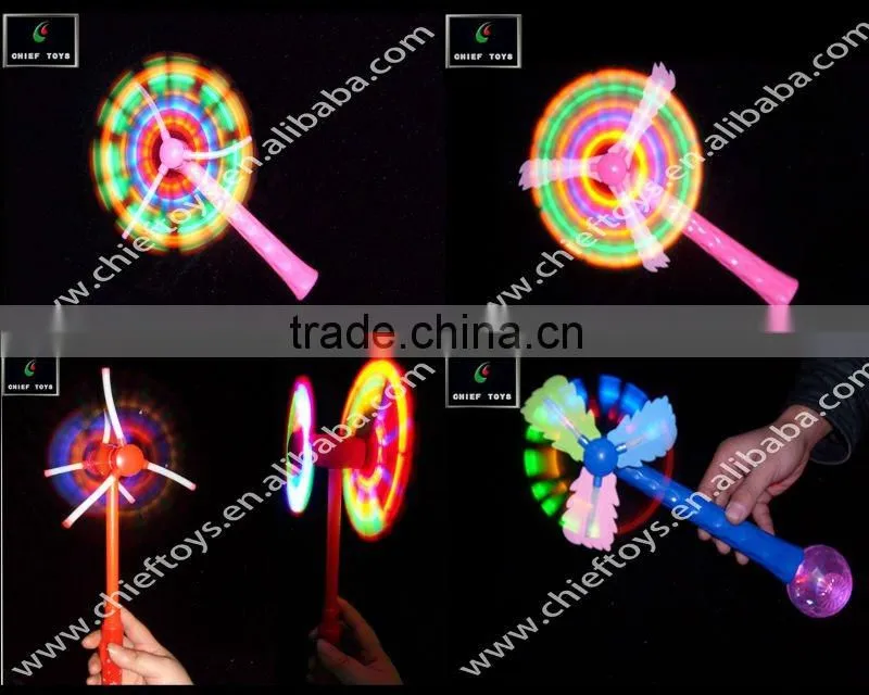 Flashing windmill toy