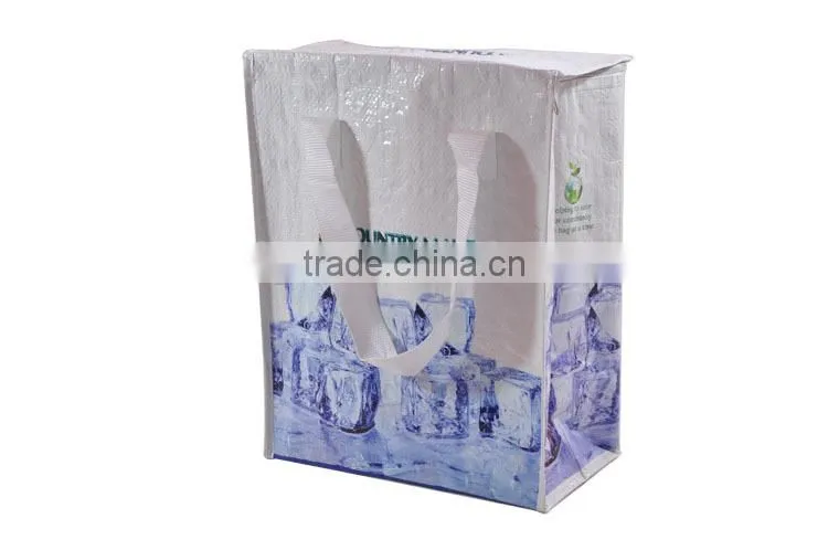 BSCI audit factory printed plastic bags/silver handbags/shopping bag