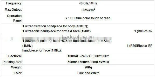 Hot!! Portable fat cavitation slimming machine S50(CE&ISO)cavitation rf tripolar slimming machine