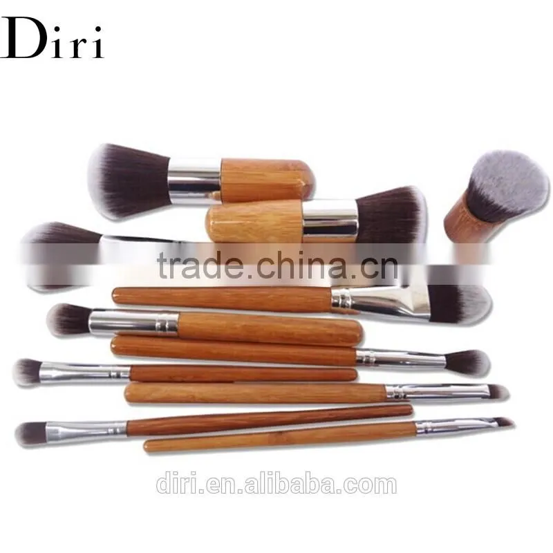 Synthetic Hair Kabuki Foundation Blending Concealer Eye Powder Brushes with pouch