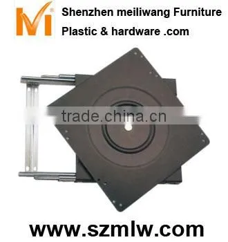 television revolve sliding base plate fitting