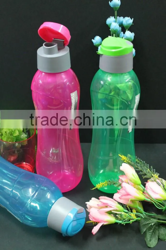 Colorful BPA FREE water tumblers with lid/ travel plastic 1000ml colorful tumbler. MIN ORDER 96 PCS ONLY !