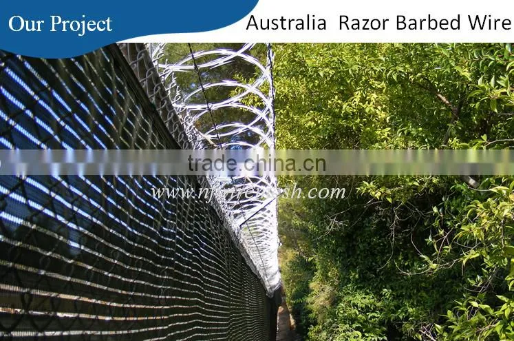 450mmm /500mm /700mm /1000mm hot galvanized coil concertina razor barbed wire(Guangzhou Factory)