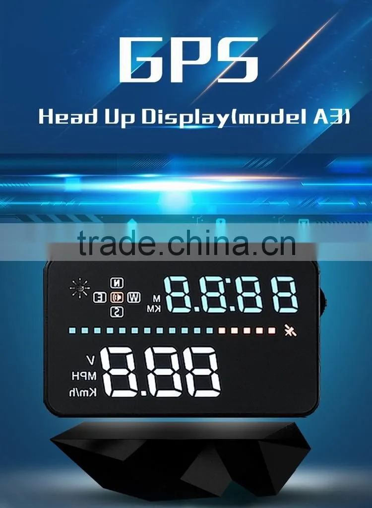 Car HUD heads up display windshield projection GPS car HUD A3