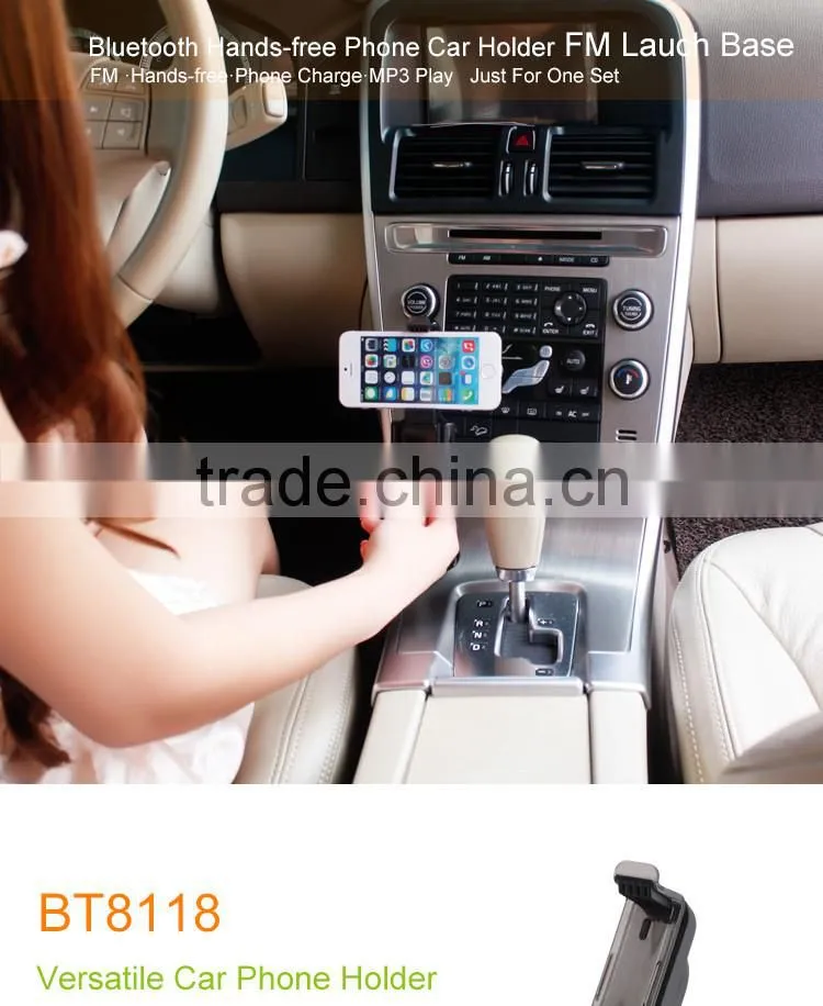 Wireless Bluetooth FM Transmitter Radio Adapter MP3 Music Player Multi-functional Phone Car Kit Mount Holder Bracket