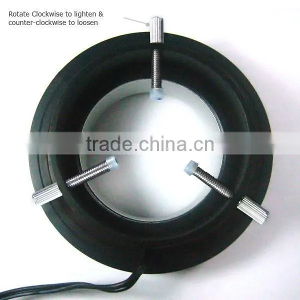80 LED Camera Microscope Ring Light CE Illuminator Warm White 70mm Diameter 50 - 240mm Working distance