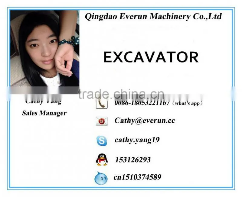 EVERUN brand new full hydraulic 7 ton Crawler excavator 4WD