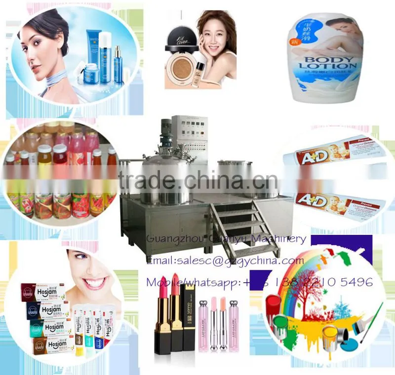 2017 popular hot sales vacuum emulsifying mixer for mayonnaise mixing,heating and blending
