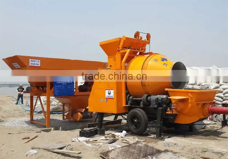 LCMP30 building machine portable concrete pump with agitator