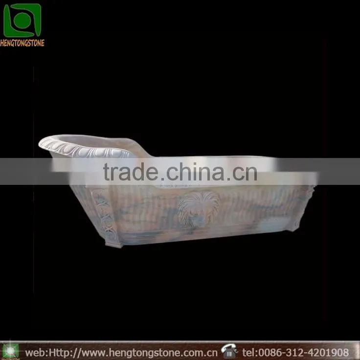 China Factory Solid Marble Bathtub