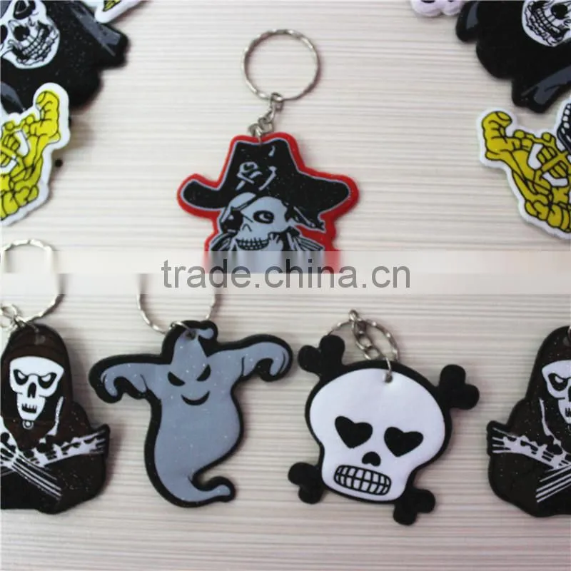 Custom Palm Shaped PVC With Sponge Keychain