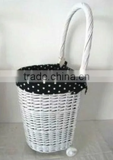 wicker shopping trolley & wicker shopping cart & willow utility cart