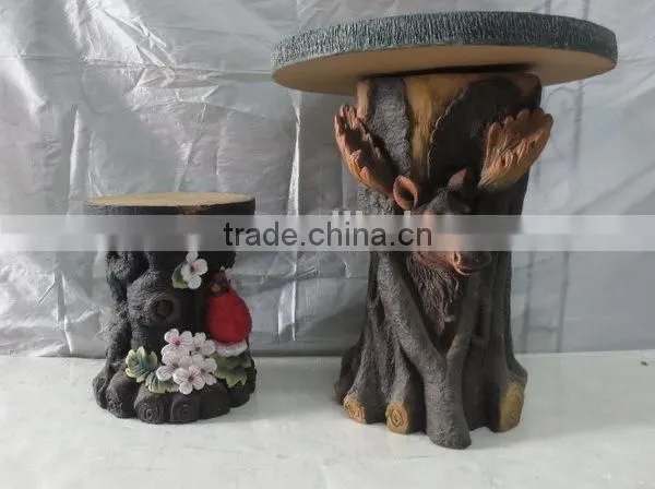 Garden knock-down fiberglass wooden table tops