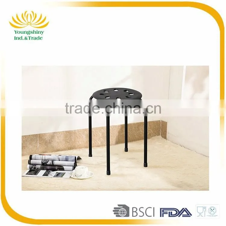 Simple design metal dining chair, home goods black hotel metal wholesale dining chair