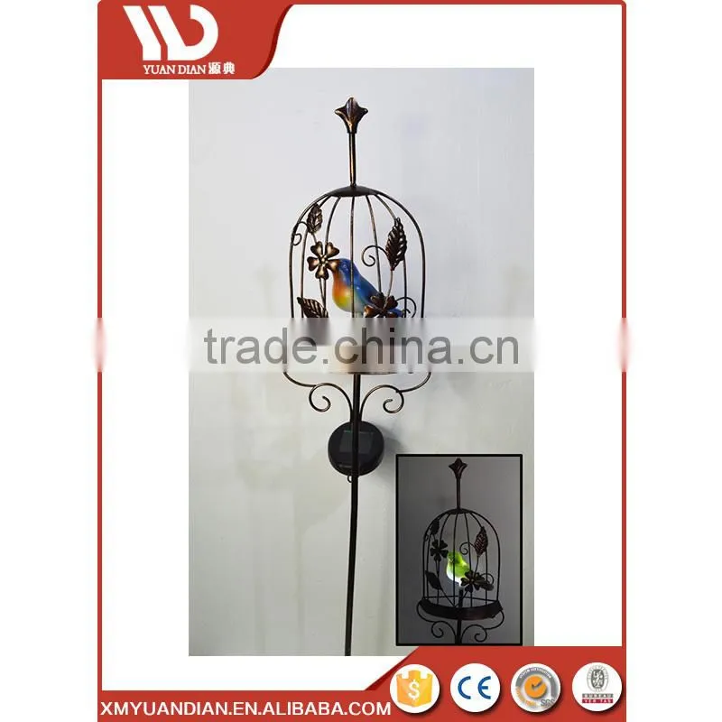 Birdcage Solar Light Led Garden Stake Decoration
