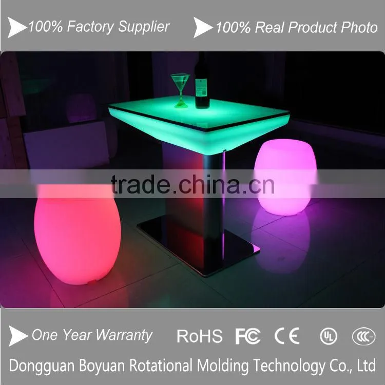 High quality led table with aluminum rack, LED Bar table furniture