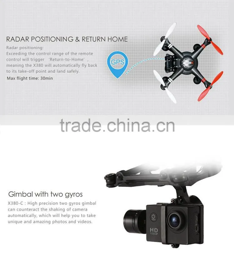 xk detect x380 x380-a x380-b x380-c drone quadcopter with HD Camera and Gps x380 drone