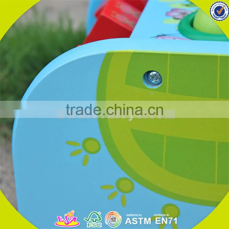 Wholesale educational wooden pounding toy multi function wooden pounding toy with abaucs and blocks W12D029