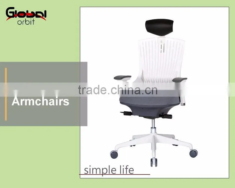 Fashion design high qualit conference mesh arm chair with chrome legs