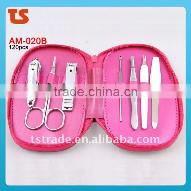 2014 new 7PCS Nail Manicure set professional pedicure tools AM-020A