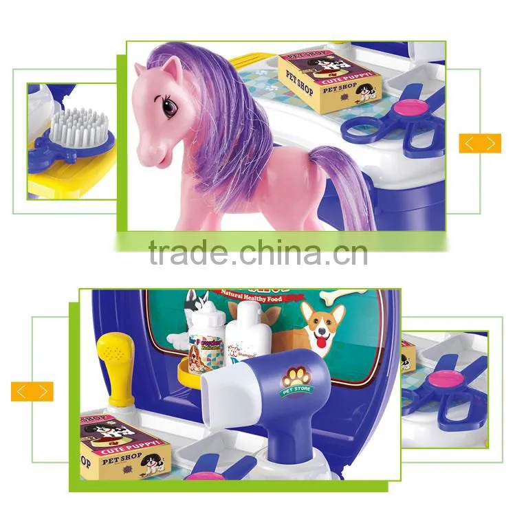 New design pretend play plastic zoo animal toy store display