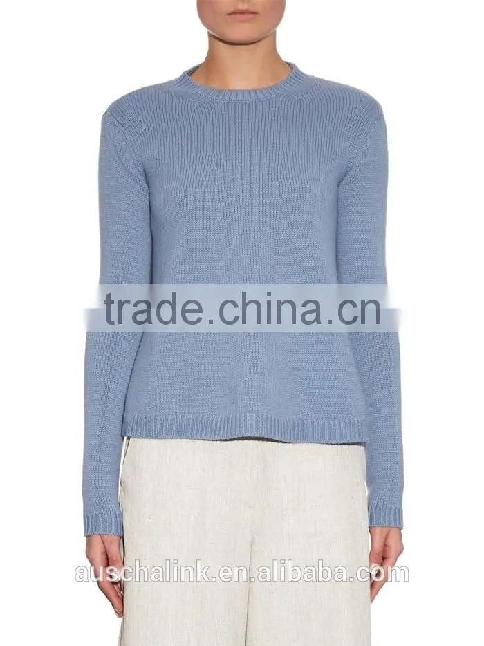 OEM service best selling crew neck women 100% cashmere sweater