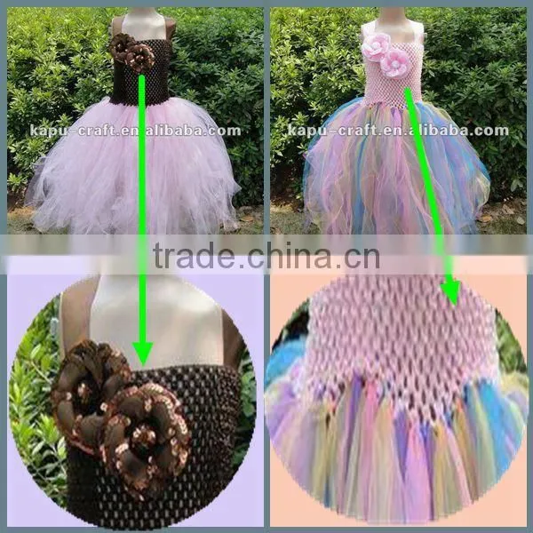 Lovely fashion crochet top tutu lined