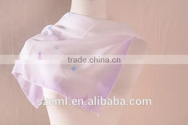 Ladies uniform silk scarf cheap square scarf