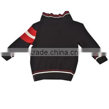 2014 casual winter turn-down collar kids sweater wholesale