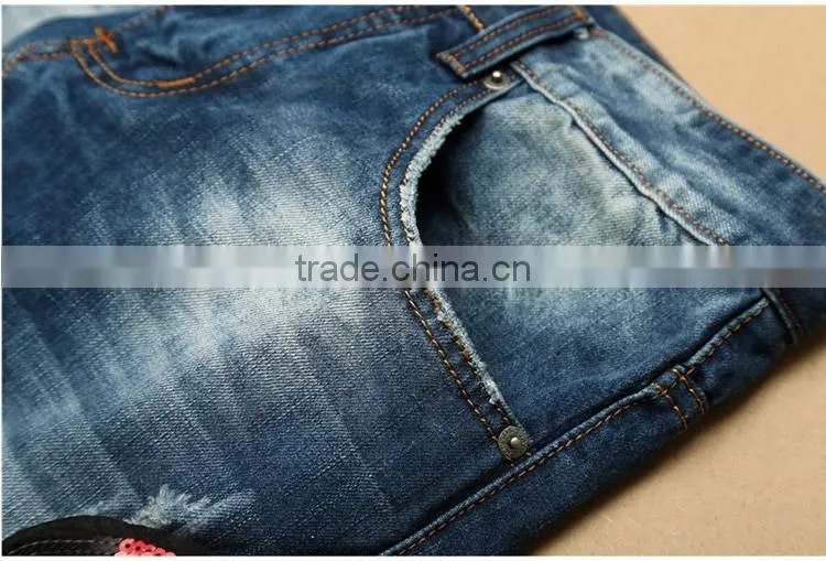 2017 New Summer Fashion Hole Jeans Men Long Trousers