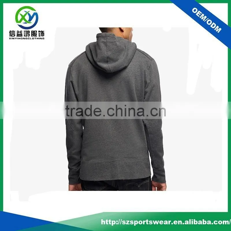 OEM service high quality custom mens black color 100% blank polyester hoodie oversized hoodie