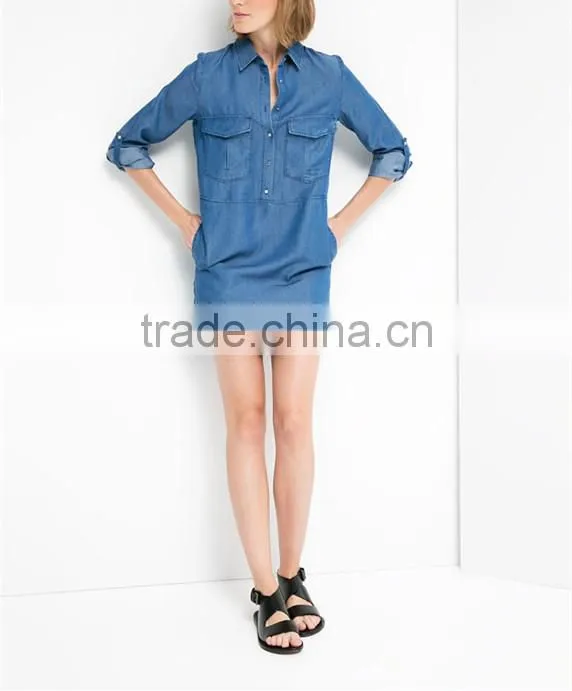 tencel long blouses