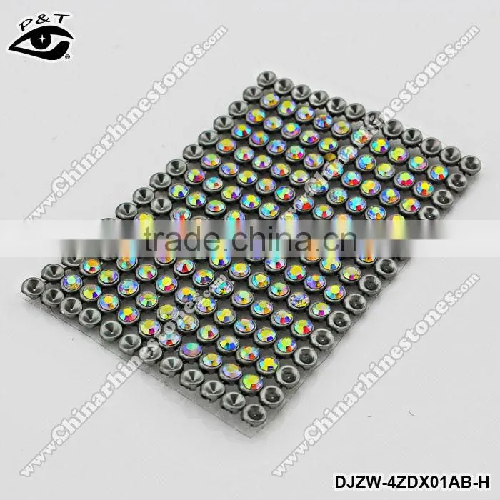 3MM Hot fix rhinestone mesh iron on crystal transfer for clothing