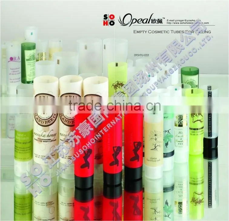 30ml hotel disposable silk screen cosmetic tubes