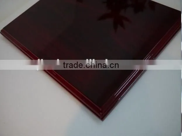 High quality wholesale custom high glossy finish wooden plaques /trophy /award