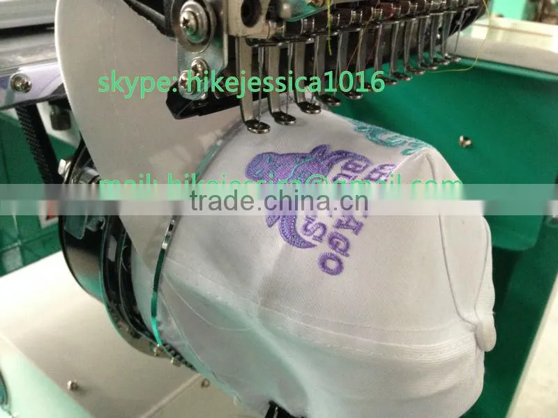 fushun 1201 1head single head cap and t shirt hat tubular and flat t shirt computerized embroidery machine