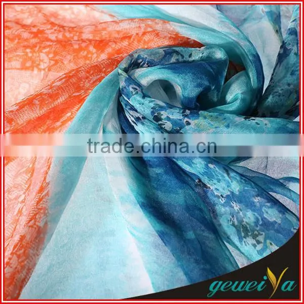 2014 Chiffon Printed Latest Design Shawl