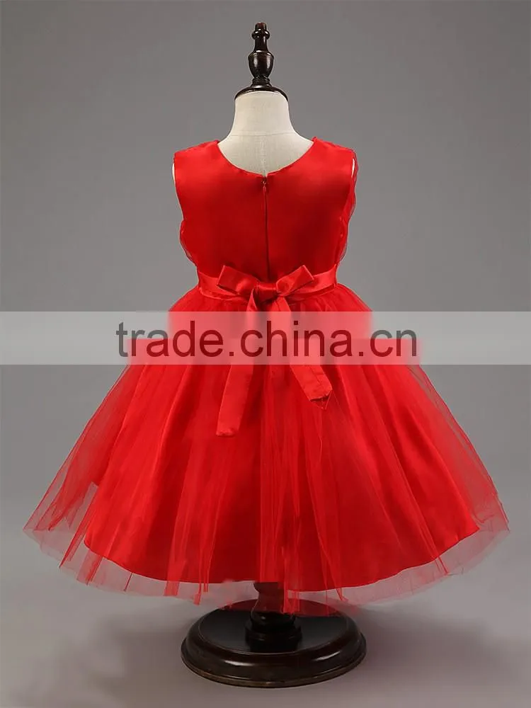 Kids clothes flower dresses for girls party dresses