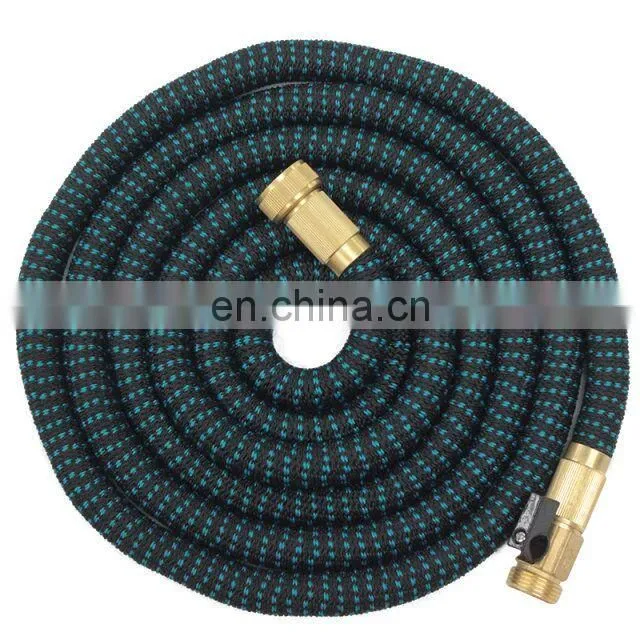Nature Latex Expandable Garden Water Hose With Brass Metal Connectors