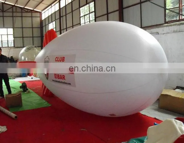 giant 10m PVC Flying inflatable advertising zeppelin helium balloon for decoration