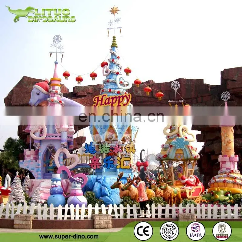 Large Fiberglass Cartoon Statues for Theme Park Main Entrance