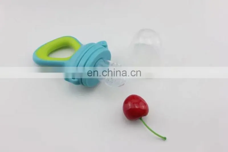 Baby fresh food fruit silicone feeder cute baby teether toy with handgrip for babies