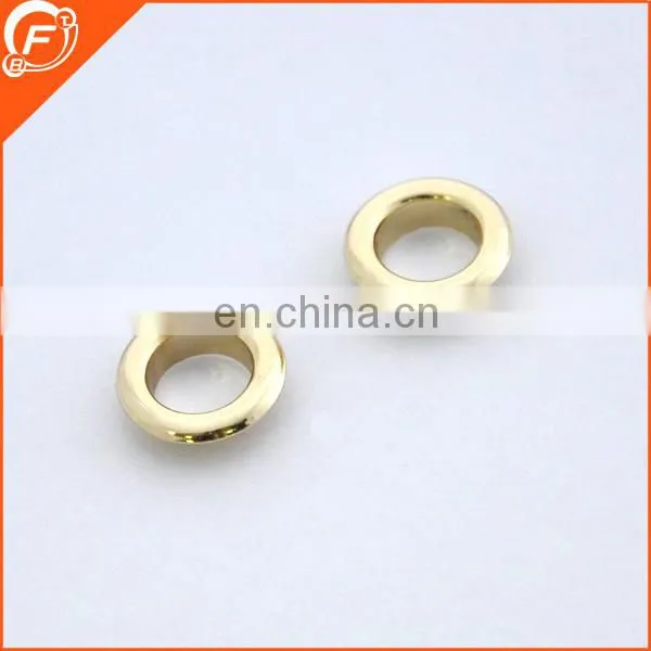 2015 shinny gold round brass eyelets for shoes, garment, handbags