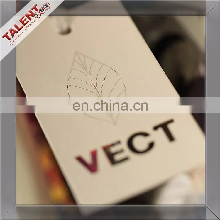 custom new design printed special paper price tag