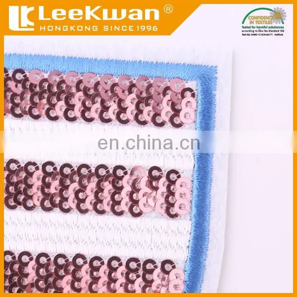 Excellent Hand sequin embroidery patches for uniform