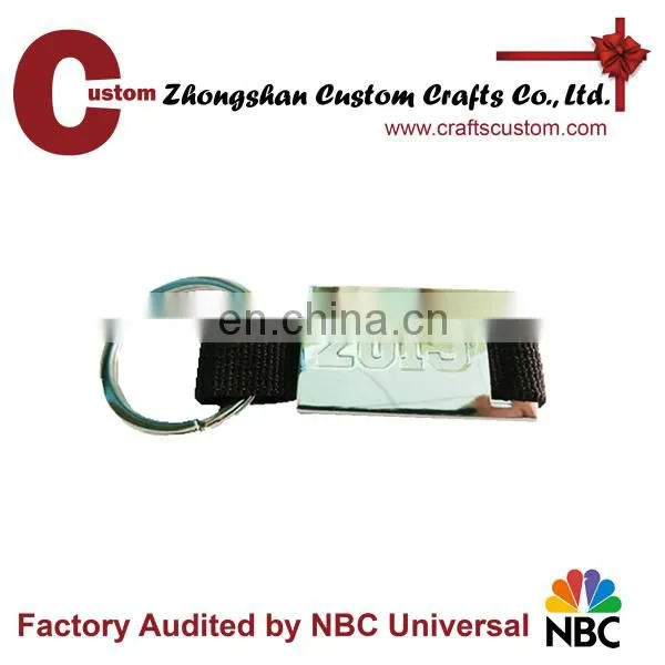 Custom brand metal logo plate metal label holder metal name tag