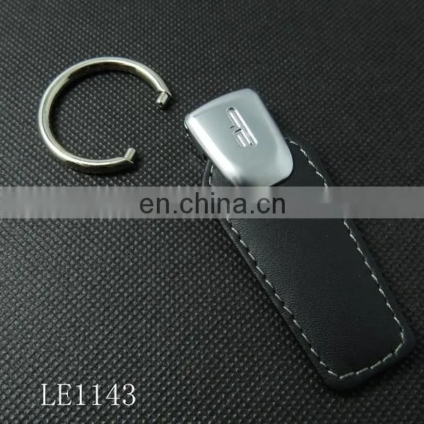 Wholesale PU Leather Keychain Custom High Quality Real Leather Keyring