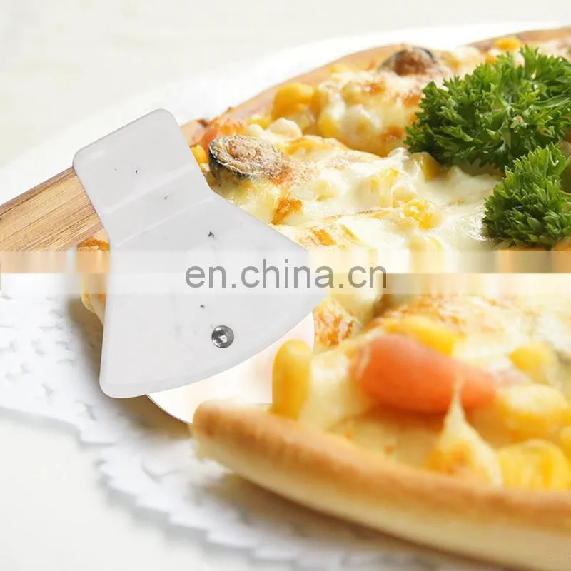 Wholesale Kitchen Accessories Good Grips Stainless Steel Sharp Pizza Cutter Wheel with Bamboo Handle