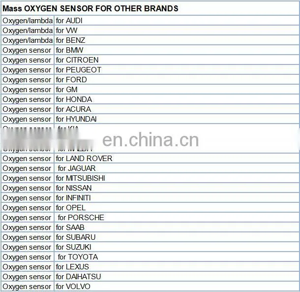 Factory Oxygen/ O2 Sensor for Buick Sail 9024423 24103681