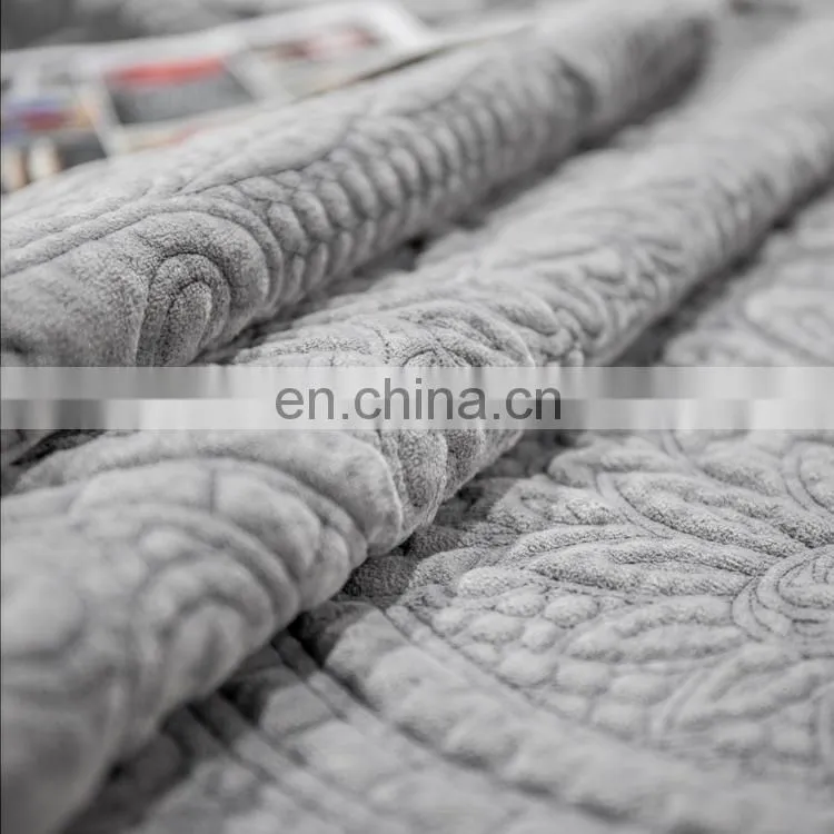 China factory custom Queen Size dark grey Mandala Embroidered Quilt Cover/Bedding Set